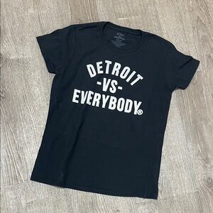 Detroit Black Short Sleeve Tee